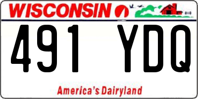 WI license plate 491YDQ