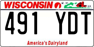 WI license plate 491YDT