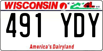 WI license plate 491YDY