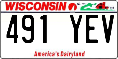 WI license plate 491YEV