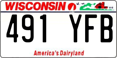 WI license plate 491YFB