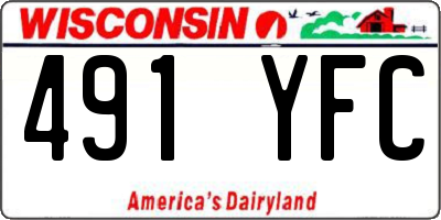 WI license plate 491YFC