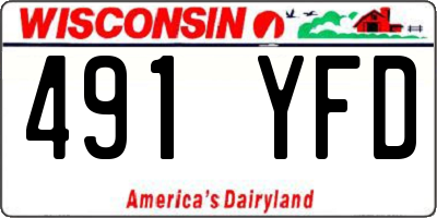 WI license plate 491YFD