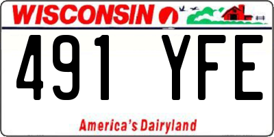 WI license plate 491YFE
