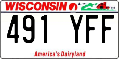 WI license plate 491YFF