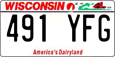 WI license plate 491YFG