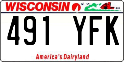WI license plate 491YFK