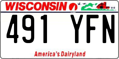 WI license plate 491YFN