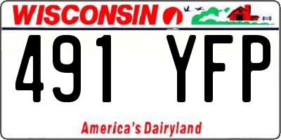 WI license plate 491YFP