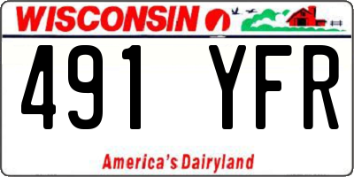 WI license plate 491YFR
