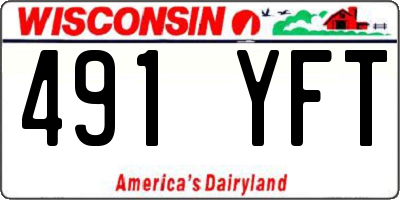WI license plate 491YFT