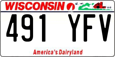 WI license plate 491YFV