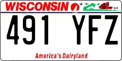 WI license plate 491YFZ