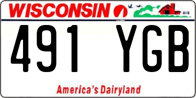 WI license plate 491YGB