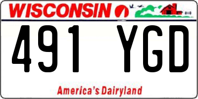 WI license plate 491YGD