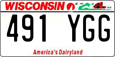 WI license plate 491YGG