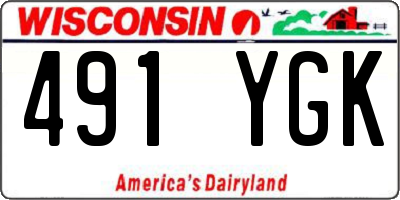 WI license plate 491YGK