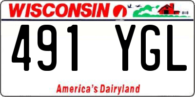 WI license plate 491YGL