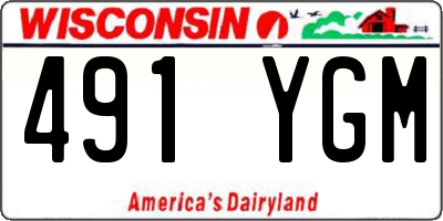 WI license plate 491YGM