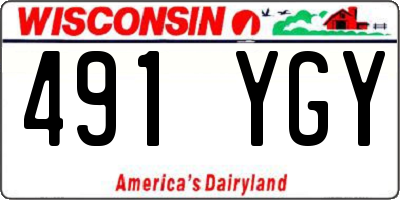 WI license plate 491YGY