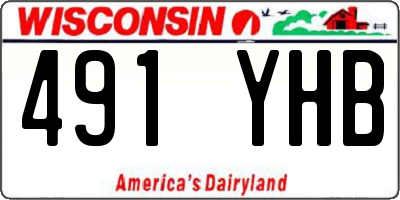 WI license plate 491YHB