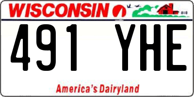 WI license plate 491YHE