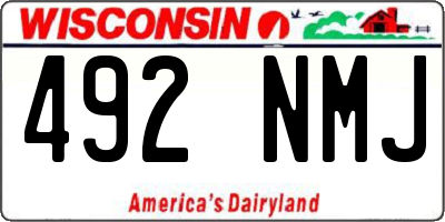 WI license plate 492NMJ