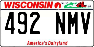 WI license plate 492NMV