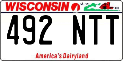 WI license plate 492NTT