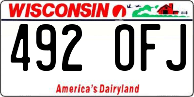 WI license plate 492OFJ