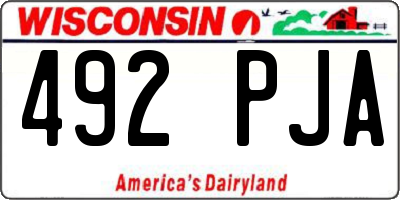 WI license plate 492PJA