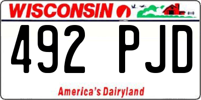 WI license plate 492PJD