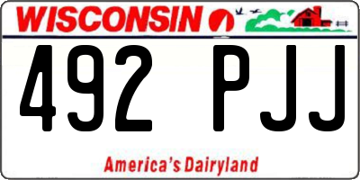 WI license plate 492PJJ