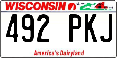 WI license plate 492PKJ