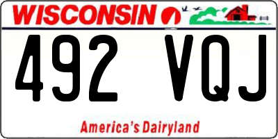 WI license plate 492VQJ