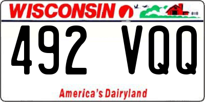 WI license plate 492VQQ