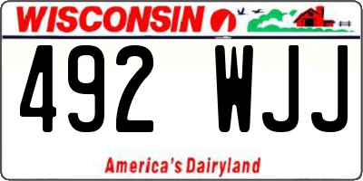 WI license plate 492WJJ