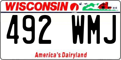 WI license plate 492WMJ