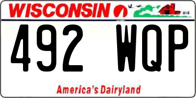 WI license plate 492WQP