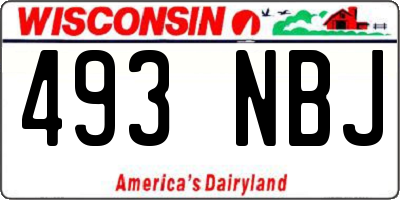 WI license plate 493NBJ