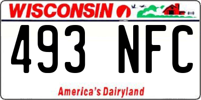 WI license plate 493NFC
