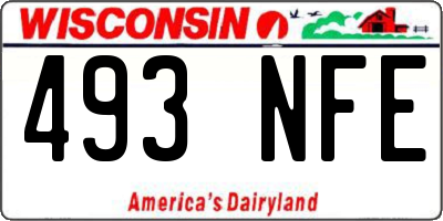 WI license plate 493NFE