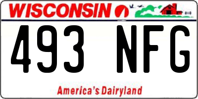 WI license plate 493NFG