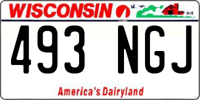 WI license plate 493NGJ