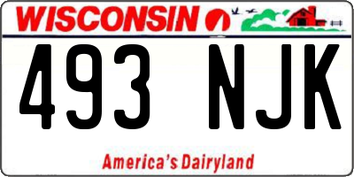 WI license plate 493NJK