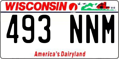 WI license plate 493NNM