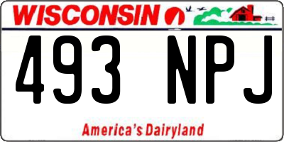 WI license plate 493NPJ