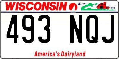 WI license plate 493NQJ