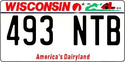 WI license plate 493NTB