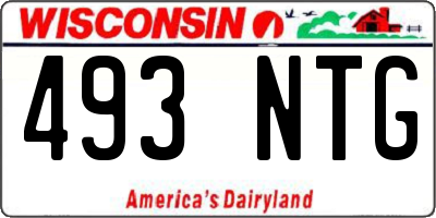 WI license plate 493NTG